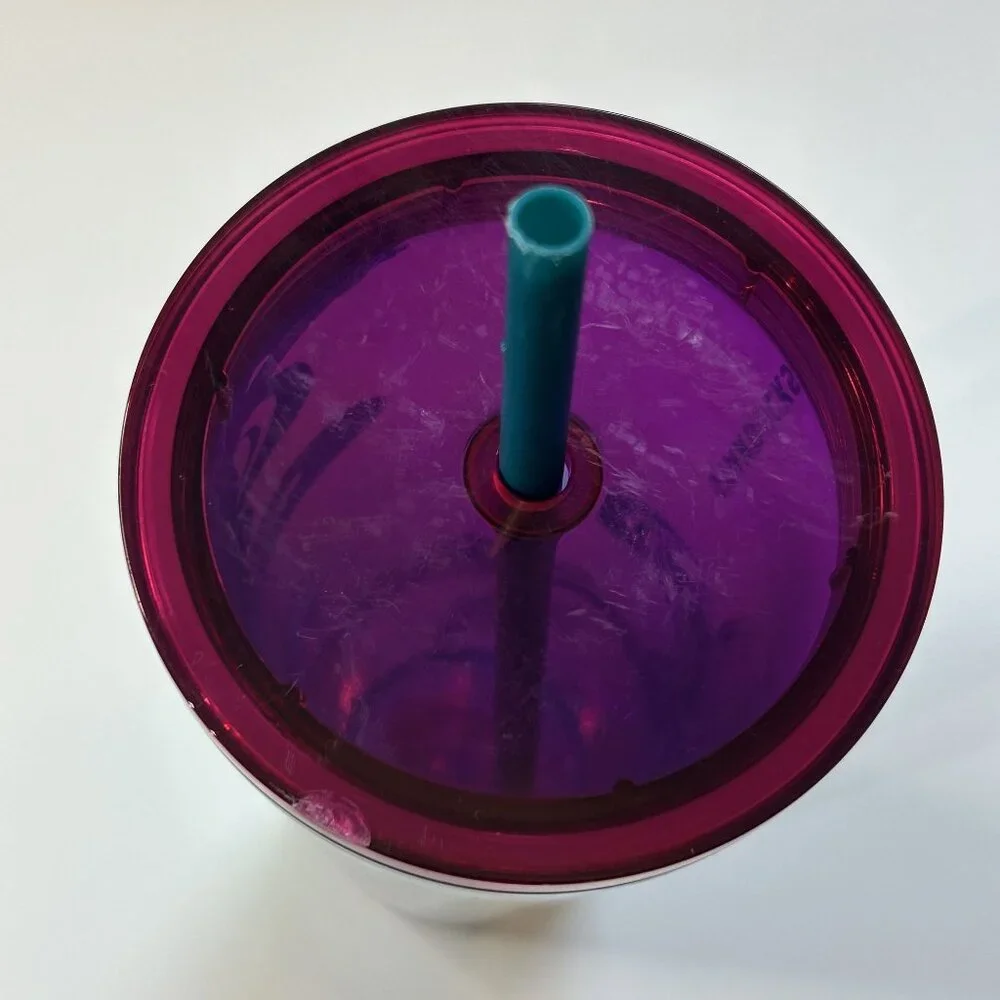 Starbucks 2023 Holographic Teal Glacier Oil Slick Siren Mermaid Cup Cold Tumbler